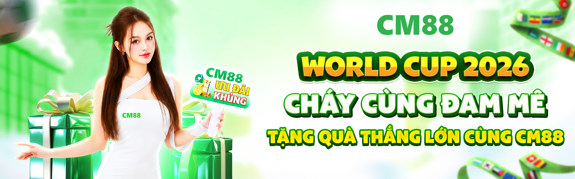 CM88 bắt tay OKVIP cùng những thương hiệu uy tín, góp phần tạo nên sắc màu riêng cho mùa World Cup 2026 đầy khí thế.
